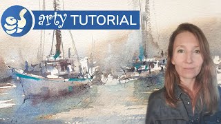 Paint loose and fast! Harbour and Venice Watercolor landscapes, with Janine Gallizia