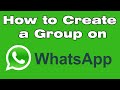 How to create WhatsApp group on iPhone