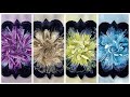 #201 WOW!! Epoxidharz-Blumen mit Petri Effekt 💜🤎💚💙 Resin flowers with petri dish effect 💜🤎💚💙