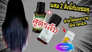 เพียงนำ 2 สิ่งนี้ ผสมลงในแชมพูสระผม ช่วยให้ผมเงางาม นุ่มมีน้ำหนัก ชะลอผมหงอก