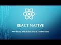 React Native Tutorial #19 - Layout with Flexbox (Flex & Flex Direction) | Tek Hub