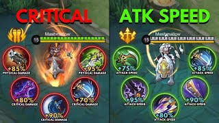 Irithel Full Critical Build vs Irithel Full Attack Speed Build