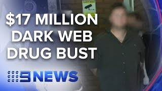 Three charged over alleged dark web syndicate | Nine News Australia