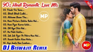 90's Hindi Romantic Love Story Mix//Dj Biswajit Remix//👉@musicalpalash