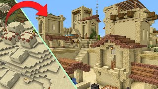 Transforming a Desert Village in Minecraft