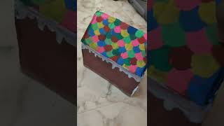 How to make Ginger bread house at home #shortvideo #gingerbreadhouse #making #house #artandcraft