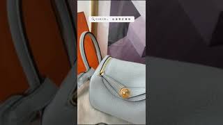 這個顏色太好看啦 Hermes mini lindy 08 聖杯藍金釦｜Findyourstyle