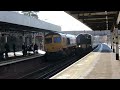 gbrf 66745 passes brockenhurst railway station on platform 3 running the totton to totton.