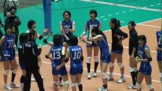 女子バレー　Ｖプレミアリーグ決勝戦　2012年3月24日