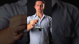 How to do the pencil in nose trick 😨