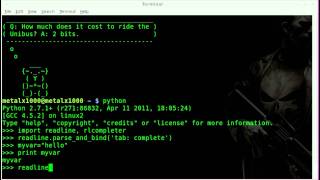 More Keys for Python Auto Complete - Linux