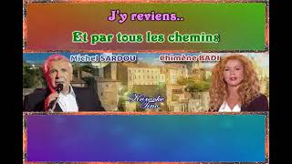 Karaoke Tino - Chimène Badi et Michel Sardou - Je viens du Sud (Zénith 2005) - VO avec choeurs et VF