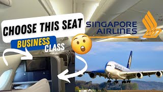 BEST BUSINESS CLASS SEAT SINGAPORE AIRLINES A380  Sydney to Singapore