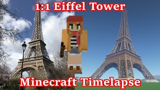 EIFFEL TOWER, 1:1 SCALE! Paris-themed city in Minecraft, ep 7