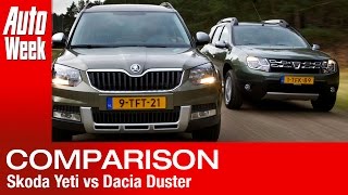 Dacia Duster vs. Skoda Yeti - English subtitled