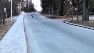 1 hand slide longboard chillax