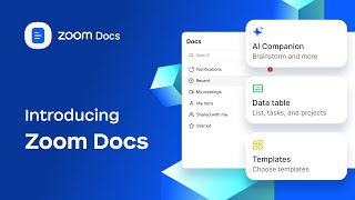 Introducing Zoom Docs with AI Companion