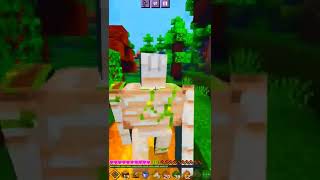 PANGA WITH IRON GOLM🤣#funny#criminals viral song#minecraft#fight #shorts