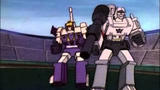 Devastator Giving Beat Downs To Megatron ,Starscream,Astrotrain And Blitzwing