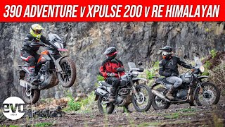 Hero XPulse 200 vs Royal Enfield Himalayan BS6 vs KTM 390 Adventure | Adventure Bikes In India