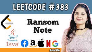 Ransom Note | Leetcode 383 | Top 150 interview question series