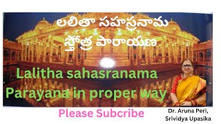 Want DEEPER Spiritual Connection? Try This Lalitha Sahasra Nama Parayana Method