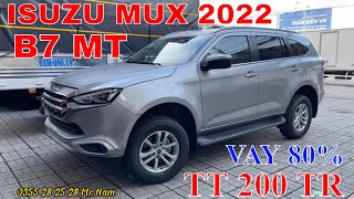 Đánh giá Isuzu Mux 2022 B7  1.9 Số Sàn Turbo . Mẫu xe 7 chỗ Nhập Khẩu giá Rẻ