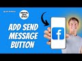 How To Add Send Message Button To Facebook Post