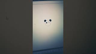 Draw Panda Face Using Python Turtle Graphics 🐼