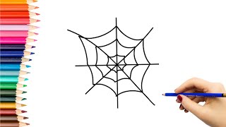 Kaip nupiešti VORATINKLĮ | How to draw a spider web