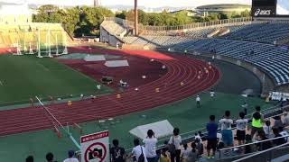 2018京都選手権 4×100mR決 伊丹ー高田ー作島ー佐々木啓輔