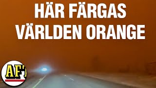 Här färgas hela världen orange – se bilderna