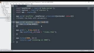 NodeJS - Parse parameters in POST request with body-parser and Express