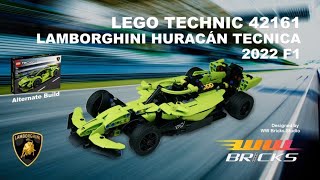 Lamborghini Huracán F1 Race Alternate Model with LEGO Technic 42161 #legotechnic #legomoc #legof1