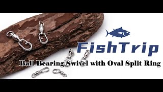 FishTrip Oval Split Rings Fishing