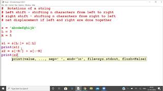 Perfrom string shifts A LeetCode Challenge Problem
