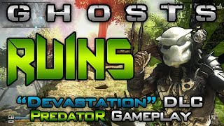 "Ruins" Devastation DLC Map | The PREDATOR Killstreak & Ripper Gameplay! (CoD Ghosts Xbox One)