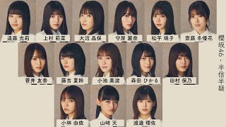 櫻坂46 - 半信半疑【歌割り/歌詞/フォーメーション】