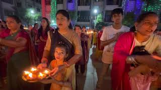 Sahjanandcity Navratri-2021 Day 8_1 Aarti (સમુહ આરતી)