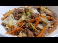 Beef Stir Fry With Cabbage