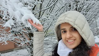 വീണ്ടും മനോഹരമായ മഞ്ഞുവീഴ്ച || Snow || Snowfall in Germany || Snowing