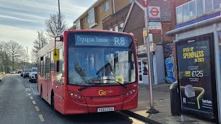 FRV + Massive diversion | LONDON BUS R8 ORPINGTON STATION - BIGGIN HILL (YX62DZU) 184