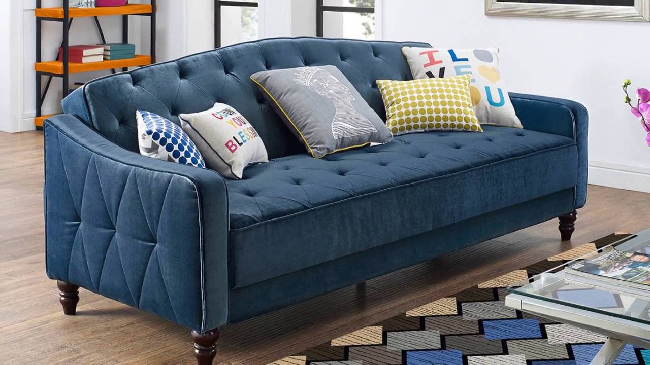 9 By Novogratz Vintage Tufted Sofa Sleeper Ii Reviews | Baci Living Room