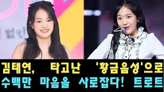 김태연, 타고난 '황금음성'으로 수백만 마음을 사로잡다! 트로트 전문가들, \