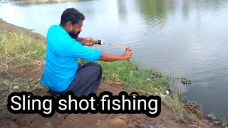 Sling shot fishing -- fish hunting -- thettali fishing Kerala