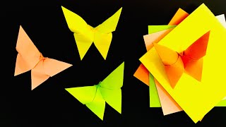 Easy Sticky Note Origami Butterfly 3D 🦋 Origami Mariposa, Origami Borboleta 折り紙 蝶々 Paper Diy Crafts
