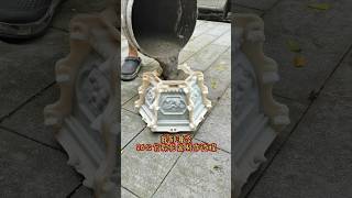 How to make Cement flower pot in plastic mold part 546