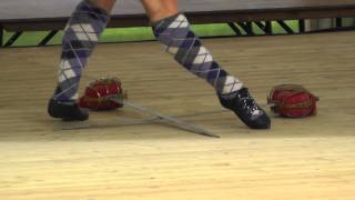 Rebecca Thow (n°698 - world Adult runner-up) sword dance on Saturday at Cowal 2014