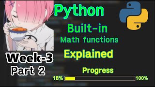 100 Days of Python – Week 3 (Part 2) | Built-in Math Functions Explained