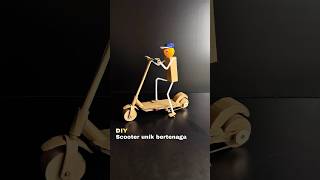 Dit creative mainan unik robot scooter kardus bertenaga #diy #creative #toys #tutorial #idea #robot